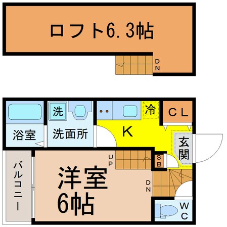 ヴィラ・トゥルヌソルの物件間取画像